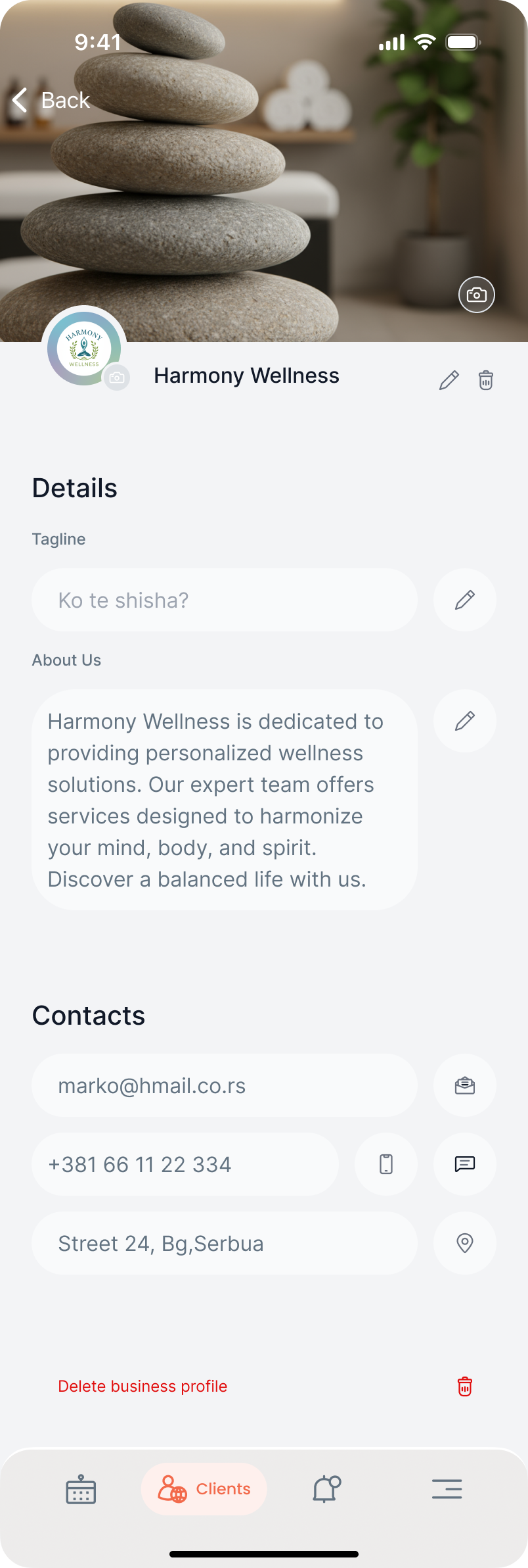 Company screen 20